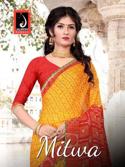 Mitwa By Jalnidhi Designer Attractive Fancy Saree Collection